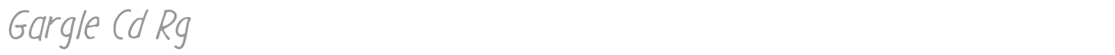 Gargle font preview